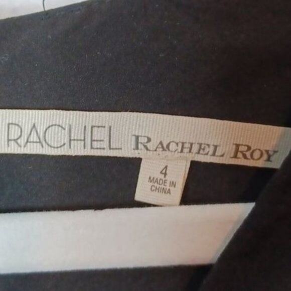 RACHEL ROY Floral Print Tie-Wrap Mini Long Sleeve Dress Size 4 - Picture 3 of 8